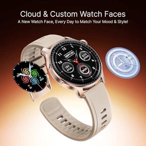 boAt Ultima Prime smartwatch with 1.43” AMOLED Display, AOD, Personalized Fitness Nudges, Functional Crown,100+ Sports Modes, Create Your Own Watchface, smartwatch for man and Woman (Rose Gold)