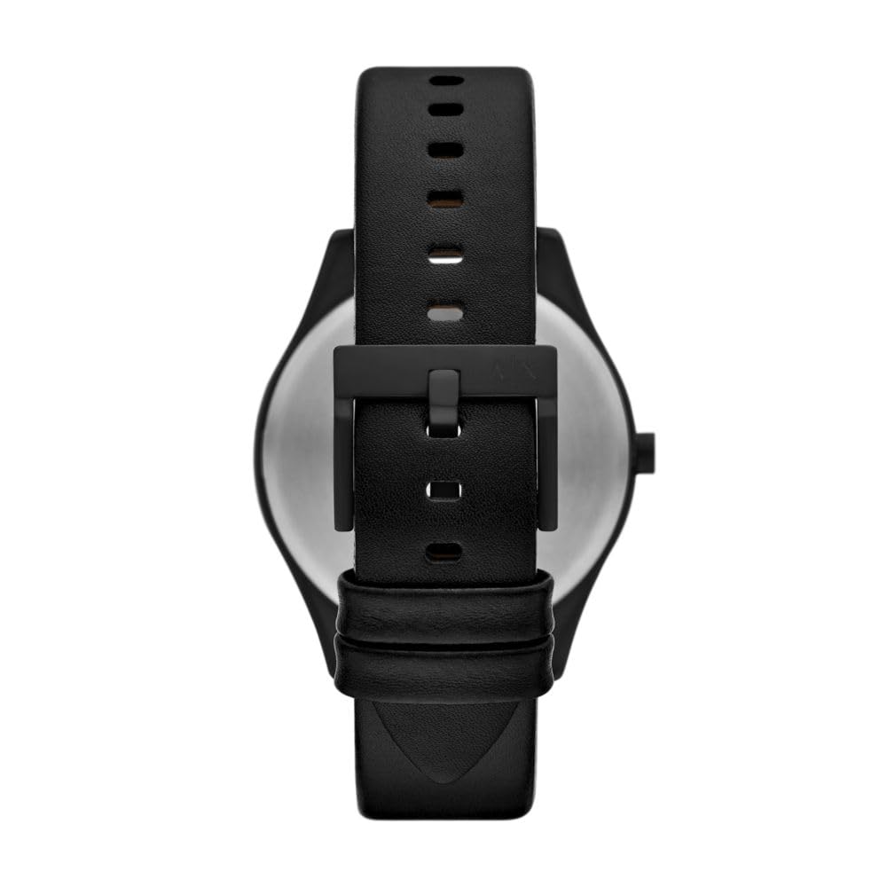 Armani Exchange Armani Leather Exchange Analog Black Dial Men's Watch-AX1886