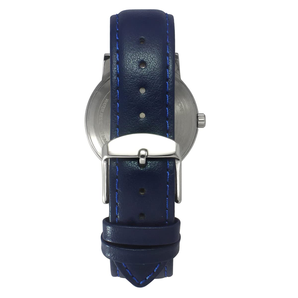 Helix by Timex Analog Watch for Man with Blue Round Dial & Blue Leather Strap Band Water Resistant Men's Wrist Watches - TW047HG01
