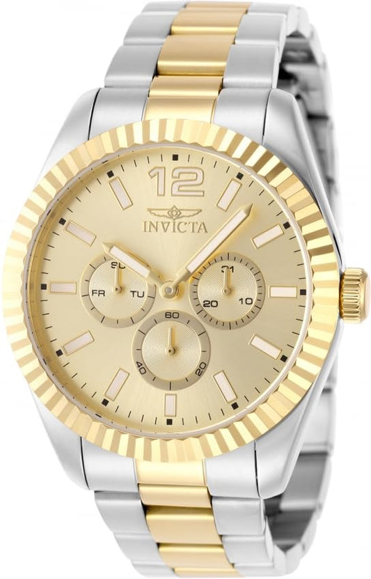 Invicta Specialty Quartz Gold Dial Analog Watch for - Men 49518