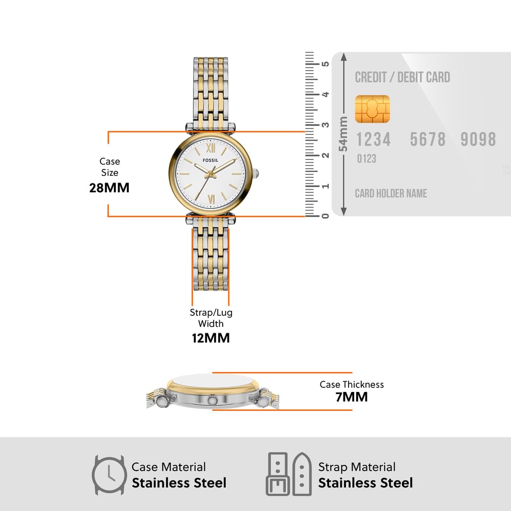 Fossil Carlie 2-Tone Watch Set ES5450SET