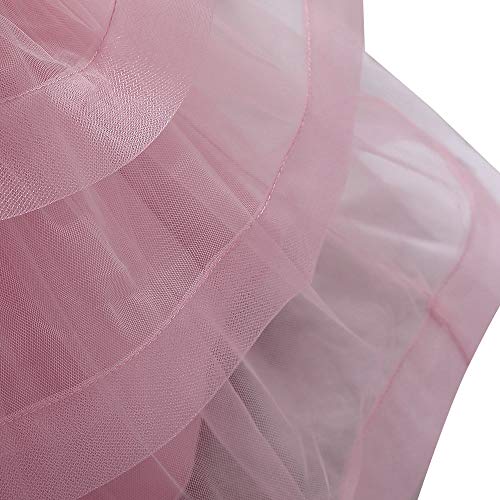 Hopscotch Baby Girls Polyester And Viscose Sleeveless Solid Slim Fit Party Knee Length Dress In Pink Color For Ages 6-12 Months Clothing Set (Srs-3157874)