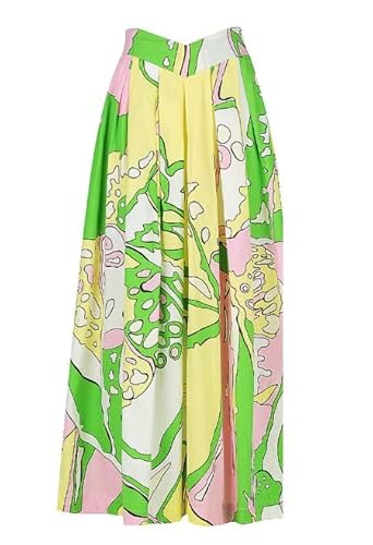 Women Western Two Piece Top and Long Skirt Abstract Print Maxi Co ord Dress Relaxed Vacation Outfit Travel and Beach Wear Stylish Latest Dress (in, Alpha, M, Regular, Multicolor)