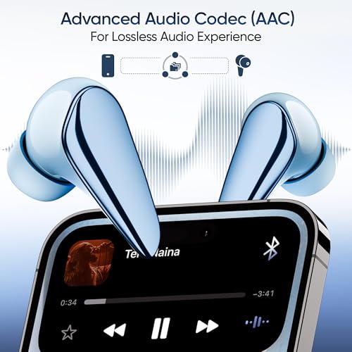 Mivi DuoPods i7 Earbuds - Step into The 3rd Dimension of Sound with 3D Soundstage, High Fidelity Drivers, Advanced Audio Codec for Lossless Audio, etc.