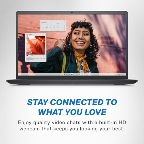 Dell Inspiron 3530 Laptop - 15.6-inch FHD (1920x1080) Display, Intel Core i3-1305U Processor, 8GB DDR4 RAM, 512GB SSD, Intel UHD Graphics, Windows 11 Home, Onsite Service - Carbon Black