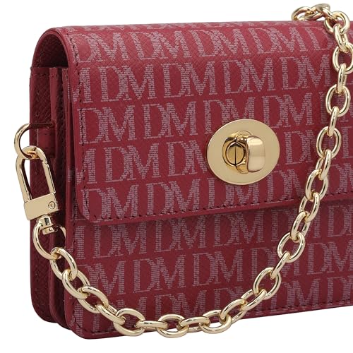 Da Milano Leather Sling Wallet for Women - Purple (10281A)