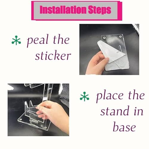 OOPZ Dual game pad Controller Holder Gaming Accessories, Suitable for Almost All Controllers, Controller Stand for Xbox ONE PS4 PS5 STEAM PC (Crystal Clear)