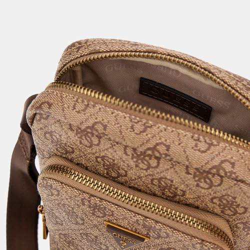 GUESS Women's Beige Printed Crossbody Bag| Ladies Purse Handbags | Gift For Ladies