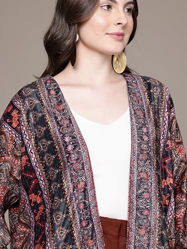 Aarke Ritu Kumar Multi Velvet Shrug Multicolour