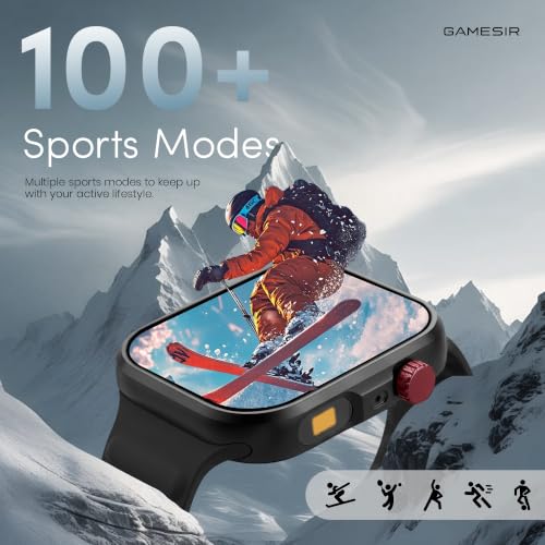 GameSir Oryvex Smart Watch for Men & Women, 2.19" Full Touch Display, Bluetooth Calling, Fitness Tracking, Message Notifications, Android & iOS Compaatible - (Black)