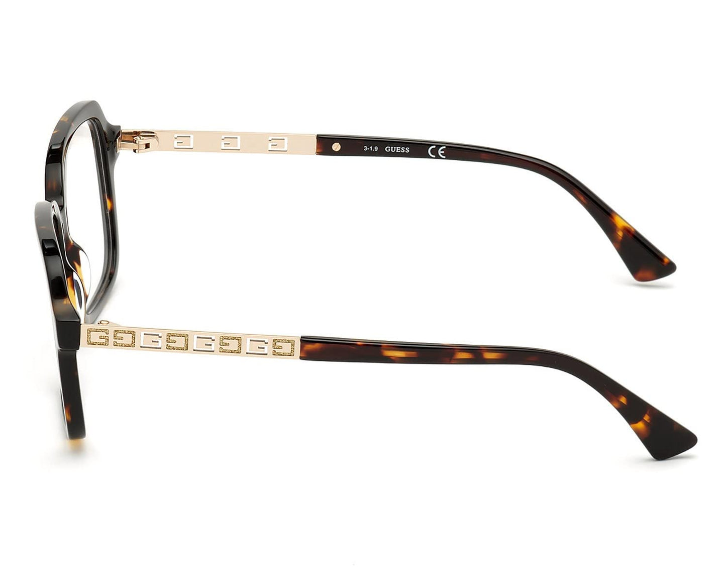 Guess Glasses for Women, Dark Havana, 53