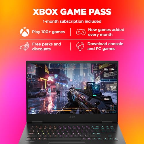 HP OMEN, AMD Ryzen 7-7840HS, 6GB NVIDIA GeForce RTX 4050 Gaming Laptop (16GB RAM, 1TB SSD) 165Hz, IPS, 16.1"/40.9cm, Win 11, MS Office 2021, Black, 2.37Kg, RGB Keys, Tempest Cooling, xd0015AX