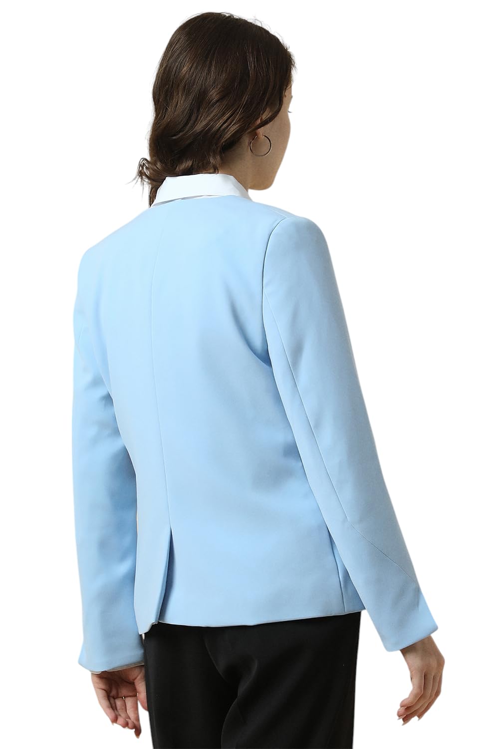 Allen Solly Women's Blazer (AHBZWRGFD89945_Light Blue