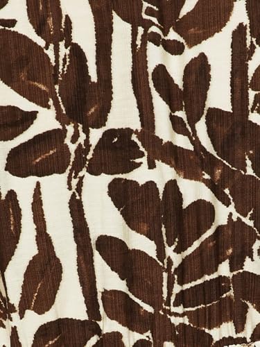 Max Women Printed Tiered Dress(Brown_6XL)