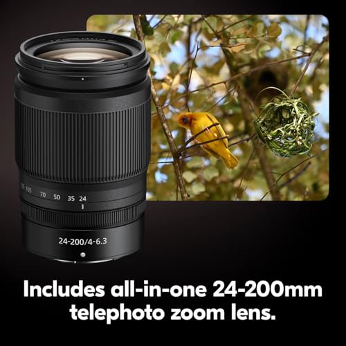 Nikon Z5 II with Telephoto Zoom Lens | Full-Frame mirrorless Stills/Video Camera with 24-200mm Wide-Angle to telephoto Zoom Lens | Nikon USA Model