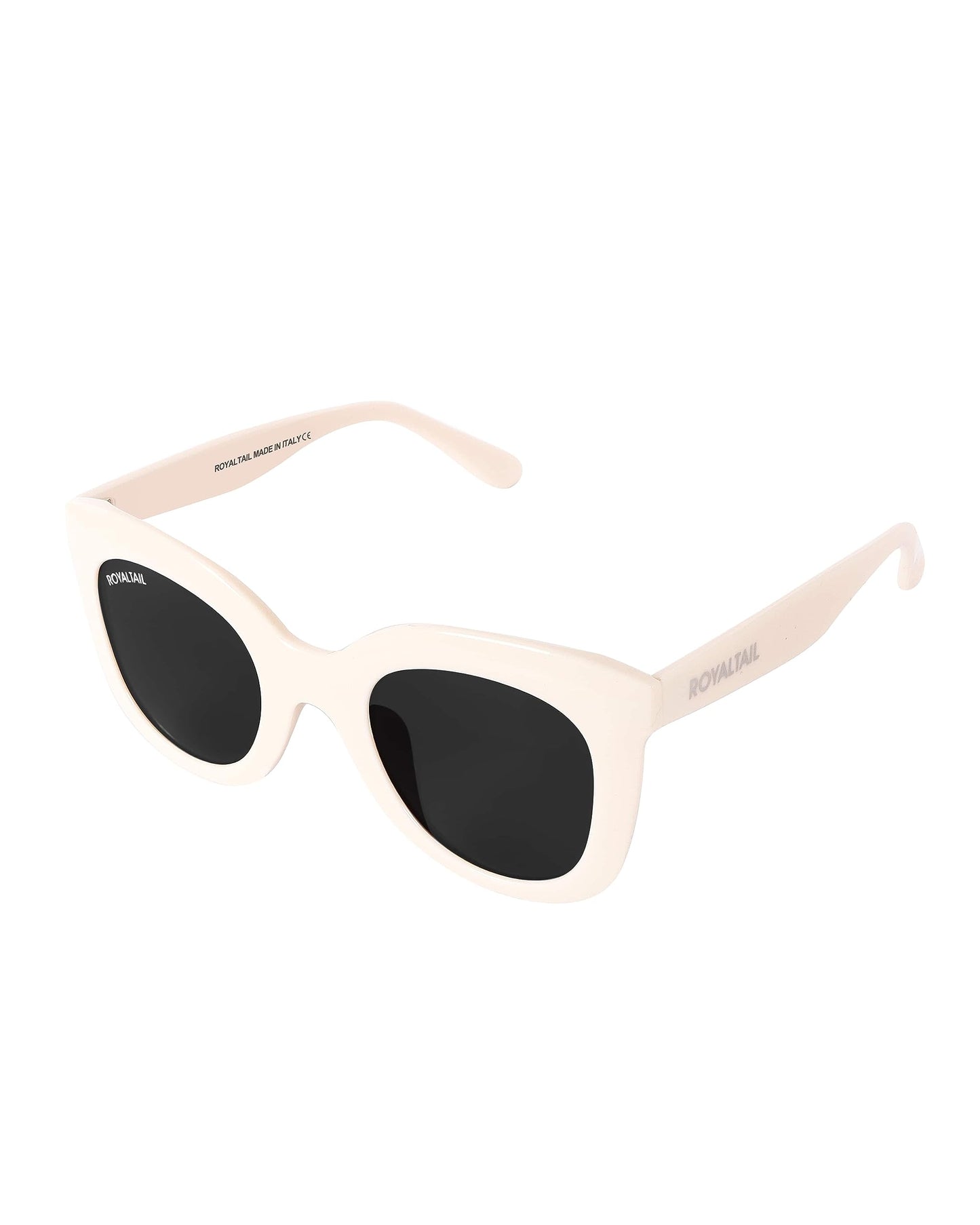 Royaltail Oval Shape Sunglasses Black Frame & Black Glass Unisex 100% UV Protected | For Men & Women | For Protection, Safety, Party, Styling