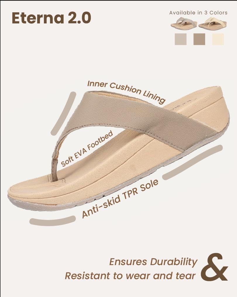 Indifeet Thong Sandals for Women Woman Stylish Flats Slippers Ladies Daily Use Flat Footwear Womens Fancy Chappal Foot Wear Women’s Comfortable Sandal Slipper Girls Latest Soft Chappals Light Grey UK8