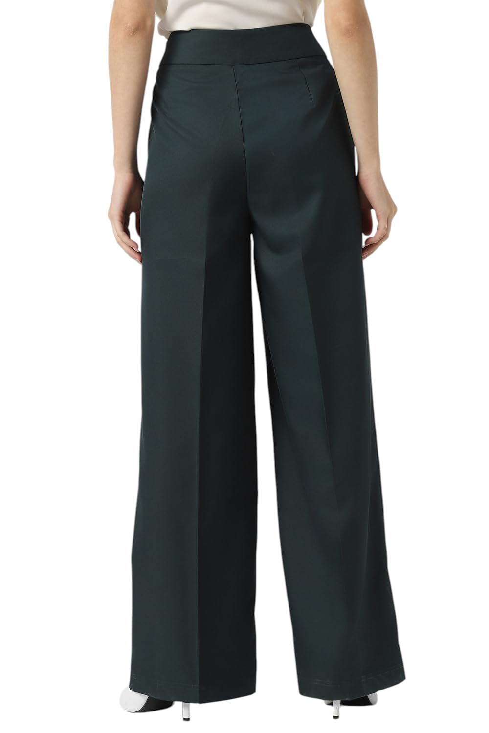 Van Heusen Women Women's Regular Pants (VWTFCRGFL29439_Dark Green