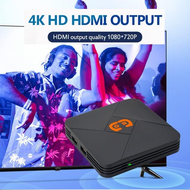 GSH Video Game Box G5 WiFi 4K HD Super Console X 20+ Emulator 60000+ Games Retro TV Box Video Game Player for CPS, GB, GBA, GBC, MD, SFC, FC, N64, PS1, PSP and Wireless Gamepad Controller. (128 gb)