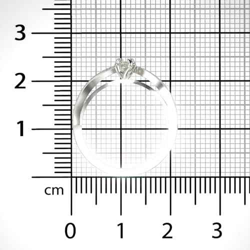 VALANOVA Sterling Silver & Certified Lab Grown Diamond 0.15cts | Ring For Women/Girls | Stylish & Elegant | VGR0146 | Ring Size: 10