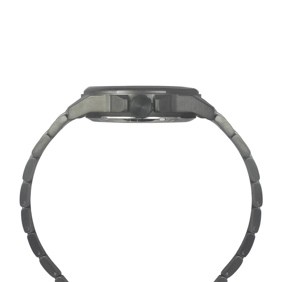 TIMEX Analog Watch for Man with Black Round Dial & Gunmetal Stainless Steel Bracelet Band Water Resistant Men's Wrist Watches - TWEG24103