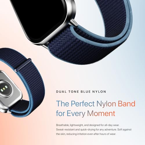 Fire-Boltt Newly Launched Ninja Call Pro Max Nyluxe Smart Watch 2.01 inch Display, Bluetooth Calling, 120+ Sports Modes, Health Suite, Voice Assistance (Cyan)