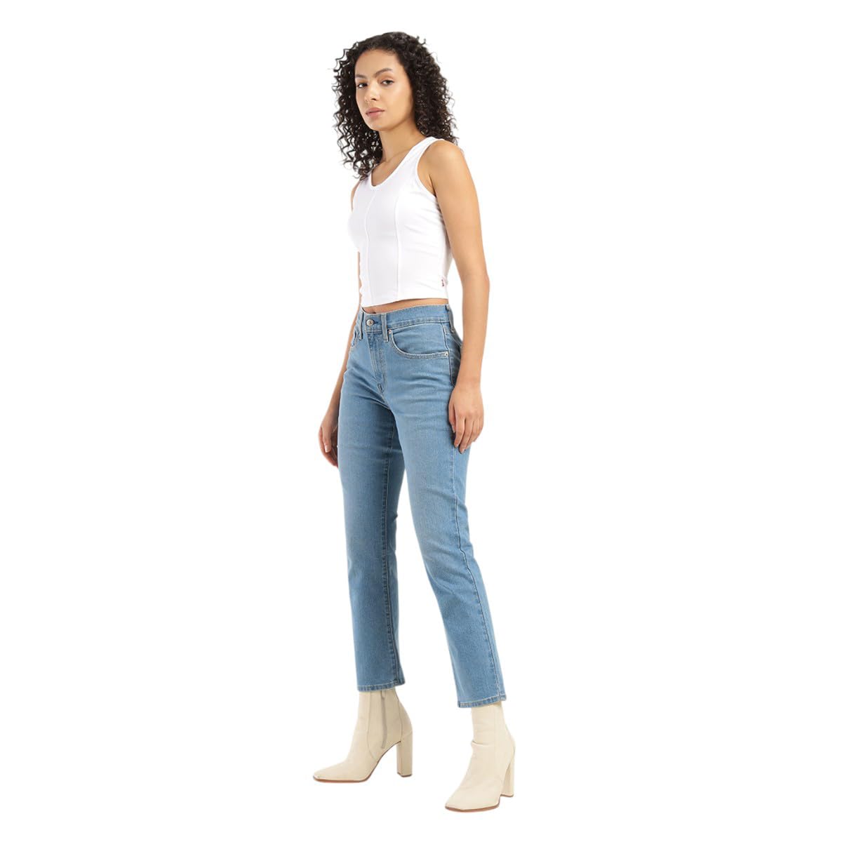 Levi's Women's Straight Jeans (001UF-0008_Blue_27)