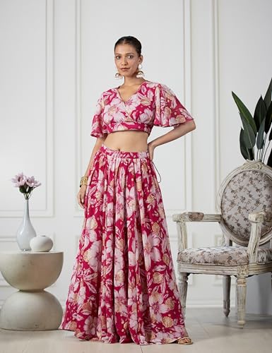 BIBA WOMEN PRINTED STRAIGHT MIX AND MATCH(WHIMSICA2121_BERY_32)