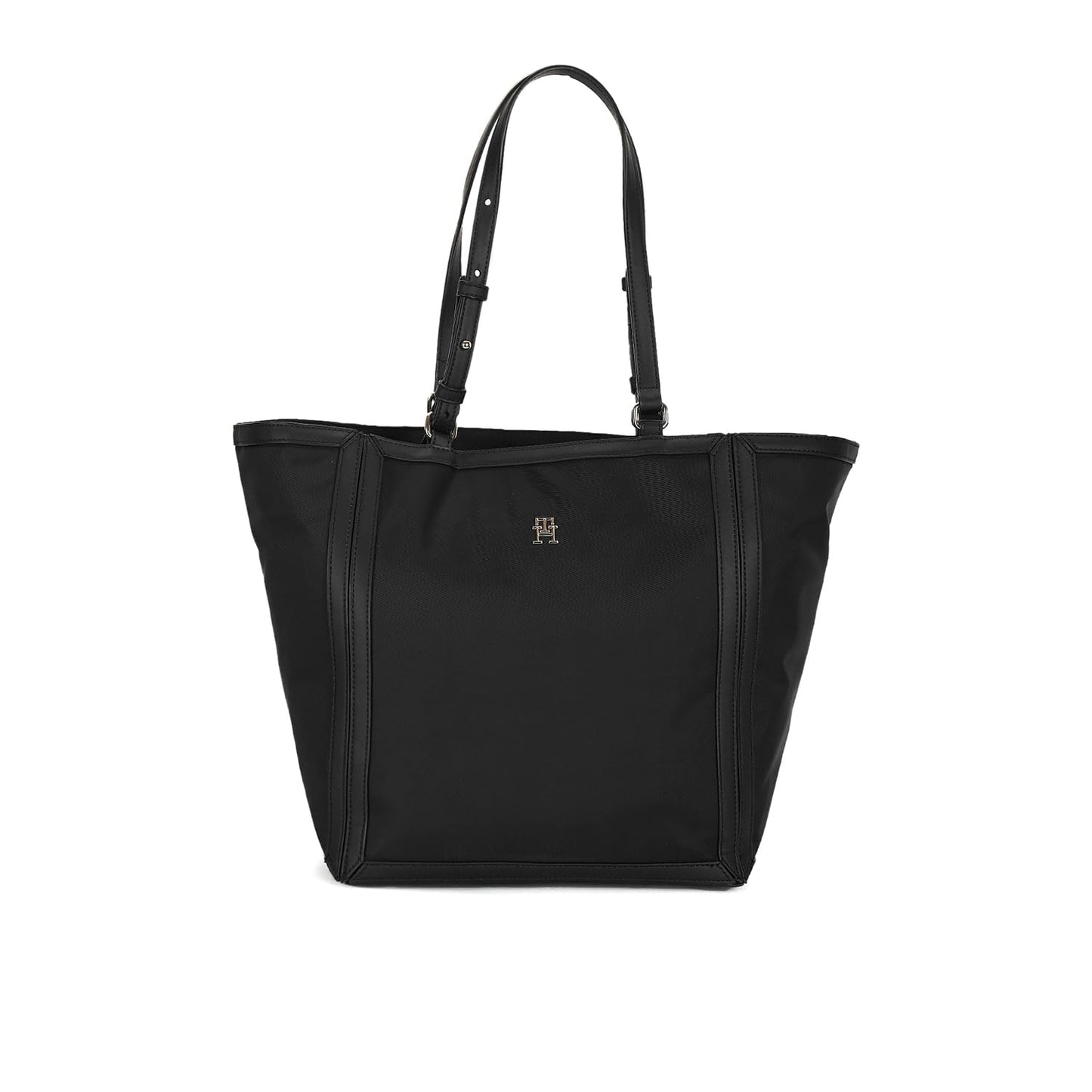 Tommy Hilfiger Nylon Black Solid Women Tote Bag (OS)