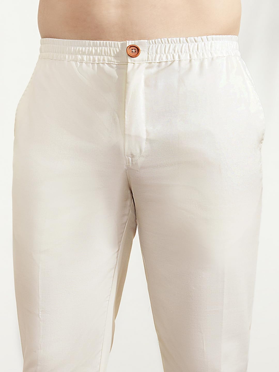 KISAH Men's Indo-Western Sherwani Trouser Set, Olive Silk Blend, Woven Design Regular Fit Mandarin Collar Long Sleeves (XL)