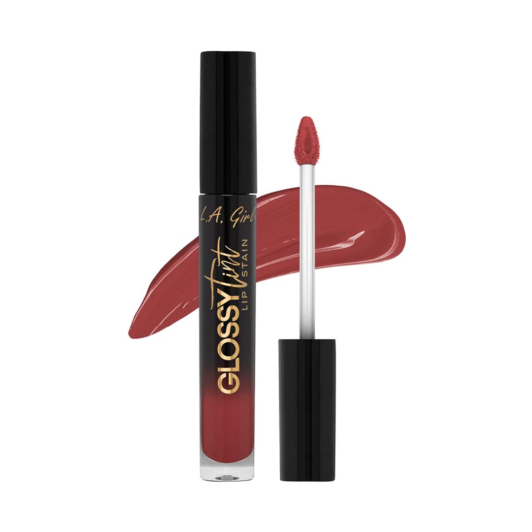 L.A GIRL Glossy Tint Lip Stain-Divine | High Gloss Shine | Long-Lasting Stain | Smooth, Non-Drying Formula |Cruelty-Free & Paraben-Free | 2.9 Gm