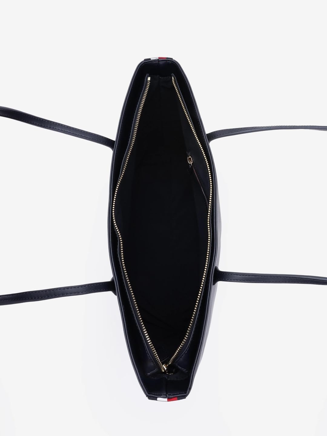 Tommy Hilfiger Solid Blue Polyester Tote Bag