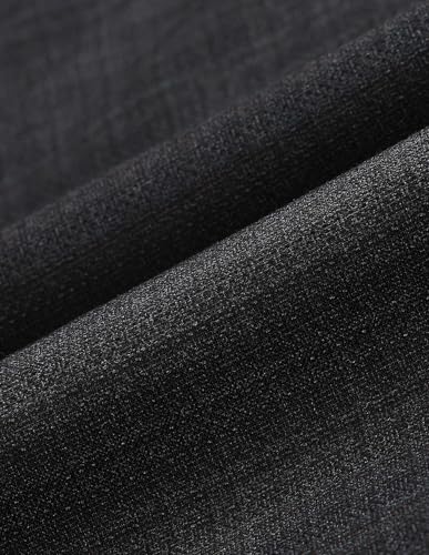 Arrow Men's Heathered Mid Rise Trousers (ARAKTR2082_Black_30)