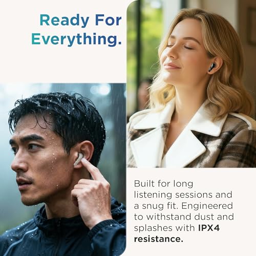 Pebble Cyclo Buds True Wireless Earbuds | Deep Bass | AI Powere ENC | 4 Mics | Dynamic Drivers | Dual Pairing | Voice Assistant - Black