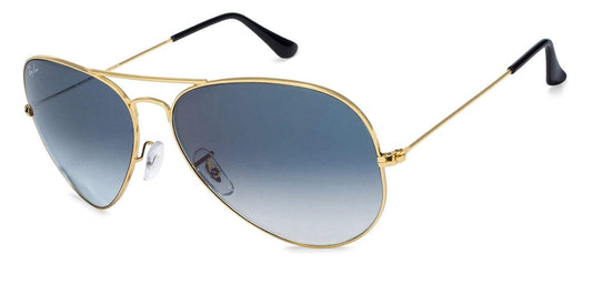 Ray-Ban Men Gradient Blue Lens Pilot Sunglasses - 0RB3025I001/3F62