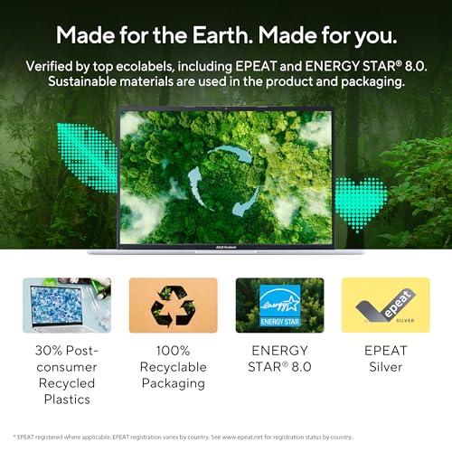 ASUS Vivobook 16" FHD+ (1920 x 1200), 60Hz 300nits, Core i5-12500H, (16GB RAM/512GB SSD/Intel Iris Xᵉ Graphics/Win 11/Office Home/Fingerprint/42WHr Battery/Transparent Silver/1.88kg), X1605ZAC-MB541WS