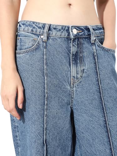 ONLY Women's Slim Fit Blue Jeans