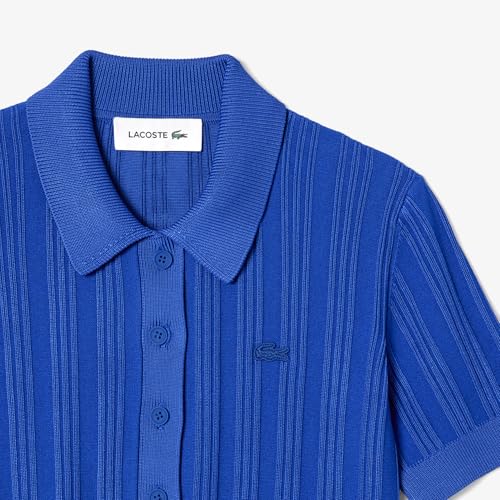 Lacoste Women's Polyester Blend Modern Sweaters (AF4142C4X_Blue-C4X_36)