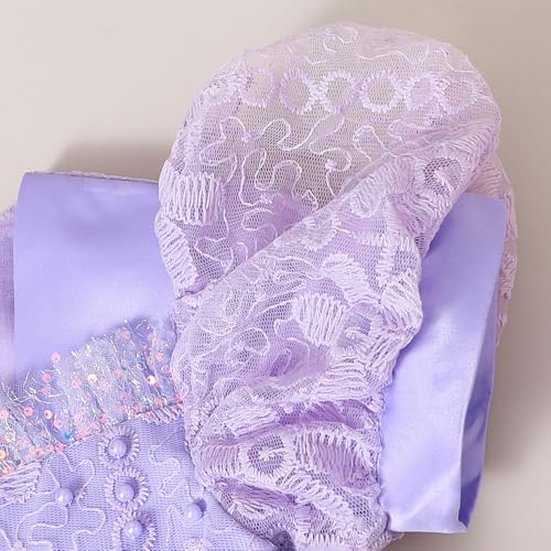 Hopscotch Girls Blue Short Sleeves Lace Overlay Bow Party Dress for Age (2-3 Years)