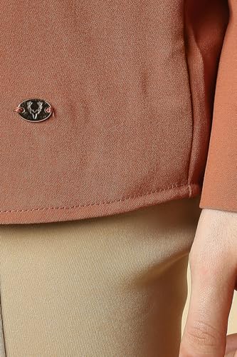 Allen Solly Women Brown Solid Long Sleeves Shirt