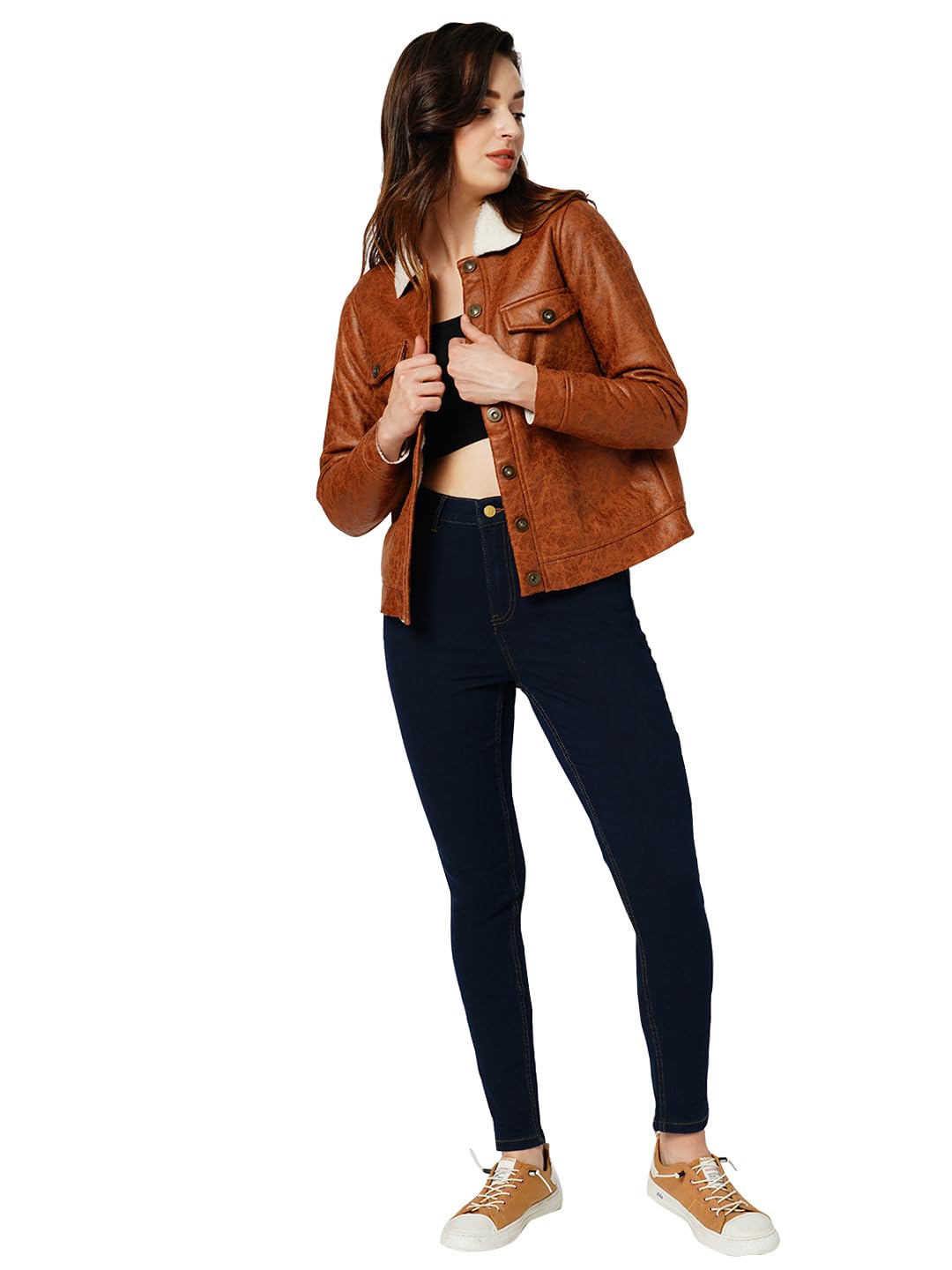 ONLY Women Solid Cotton Blend Skinny Fit High Rise Stretchable Dark Blue Jeggings