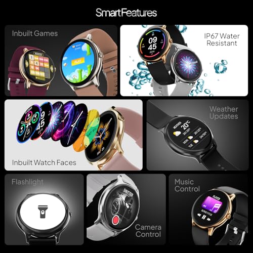 Fire-Boltt Phoenix Pro Smart Watch 1.39 inch Bluetooth Calling, AI Voice Assistant, Metal Body with 120+ Sports Modes, SpO2, Heart Rate Monitoring (Mocha Mouse)