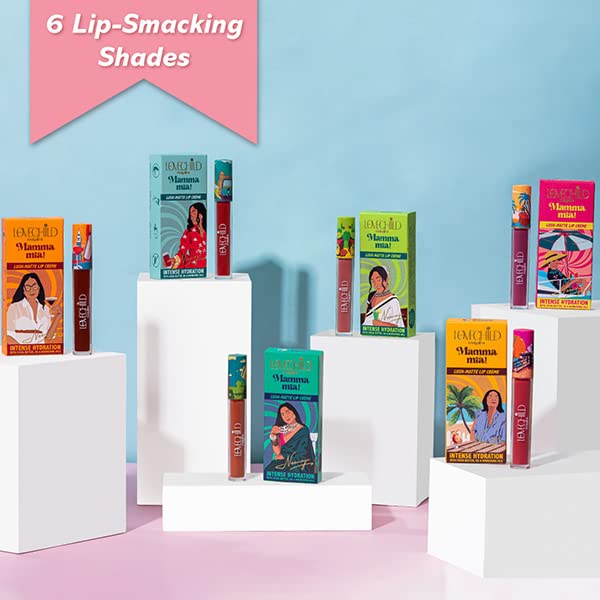 LoveChild Masaba Meetha Jaljeera Lush-Matte Mauve Pink Lip Creme, 3ml