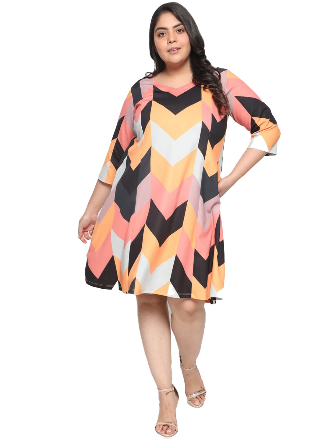 AMYDUS Plus Size Dress for Women | Printed | A Line Fit | Cloud Soft Fabric | Sweat Absorbing | XL to 9 XL Dresses |