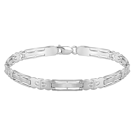 GIVA 925 Silver Swagger Bracelet For Him, Adjustable | Gifts for Men and Boys | With Certificate of Authenticity and 925 Stamp | 6 Months Warranty*