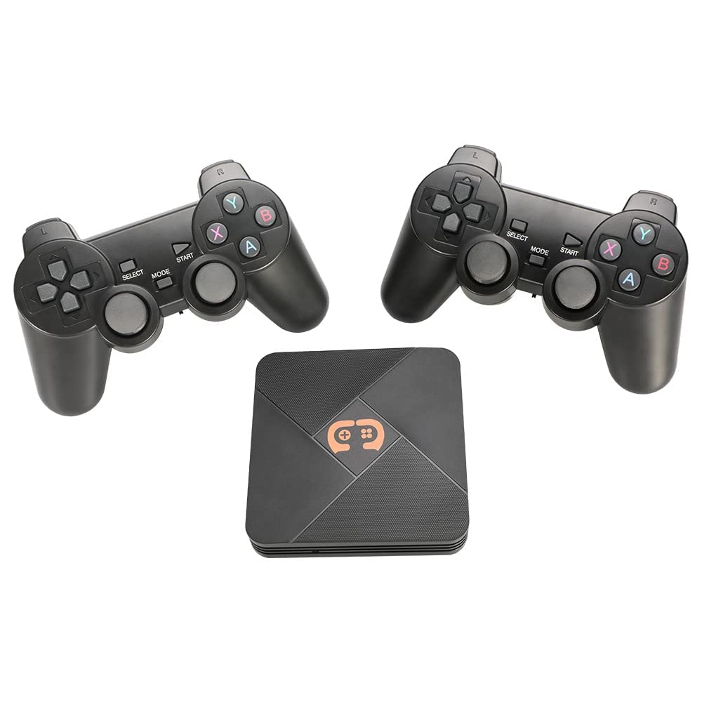 GSH Video Game Box G5 WiFi 4K HD Super Console X 20+ Emulator 60000+ Games Retro TV Box Video Game Player for CPS, GB, GBA, GBC, MD, SFC, FC, N64, PS1, PSP and Wireless Gamepad Controller. (128 gb)