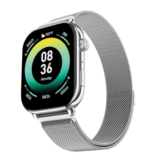 Noise ColorFit Pulse 4 Max Smartwatch - Silver Link