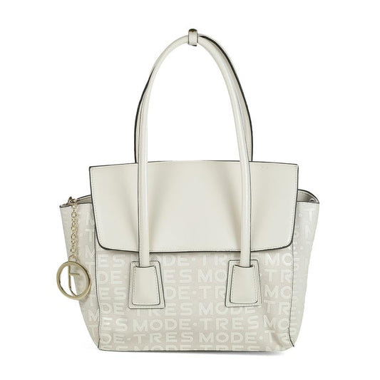tresmode DIJON Beige Women's Vegan Leather Handbag