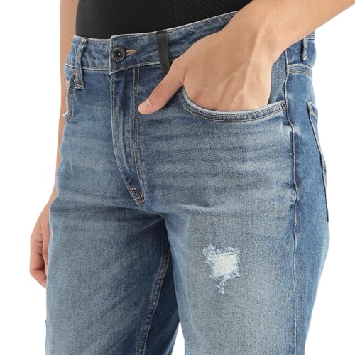 United Colors of Benetton Men's Slim Jeans (25A4REJE1312I901_Blue