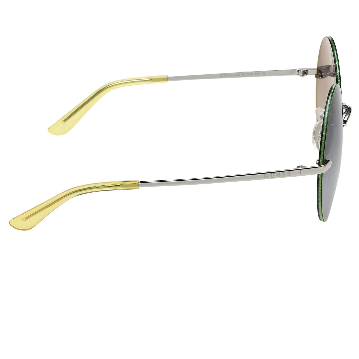 GUESS Gradient Round Women Sunglasses - (GU7643 10Q 61 S |61| Green Color Lens)